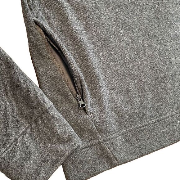 Adidas gray fleece pullover hoodie with roomy zip pockets size M - Picture 7 of 13